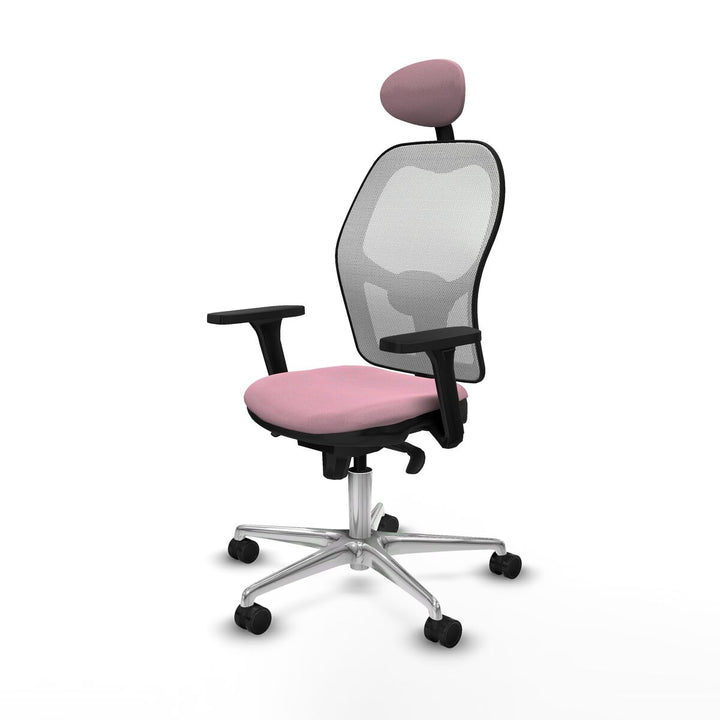 Office Chair with Headrest Piqueras y Crespo 3D086N1 Pink