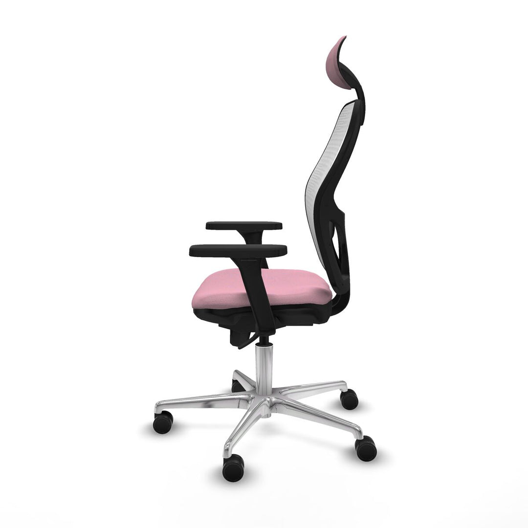 Office Chair with Headrest Piqueras y Crespo 3D086N1 Pink