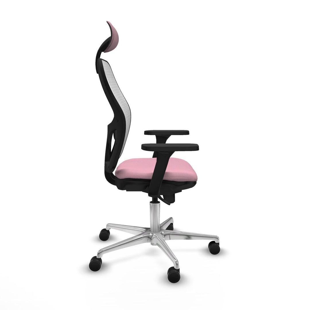 Office Chair with Headrest Piqueras y Crespo 3D086N1 Pink