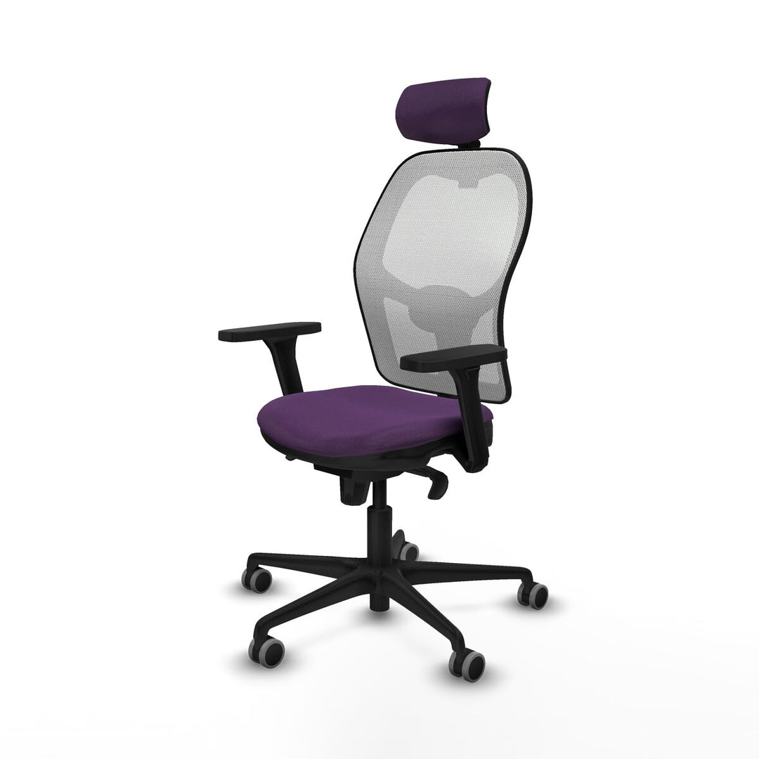 Office Chair with Headrest Piqueras y Crespo 3D036G2 Purple