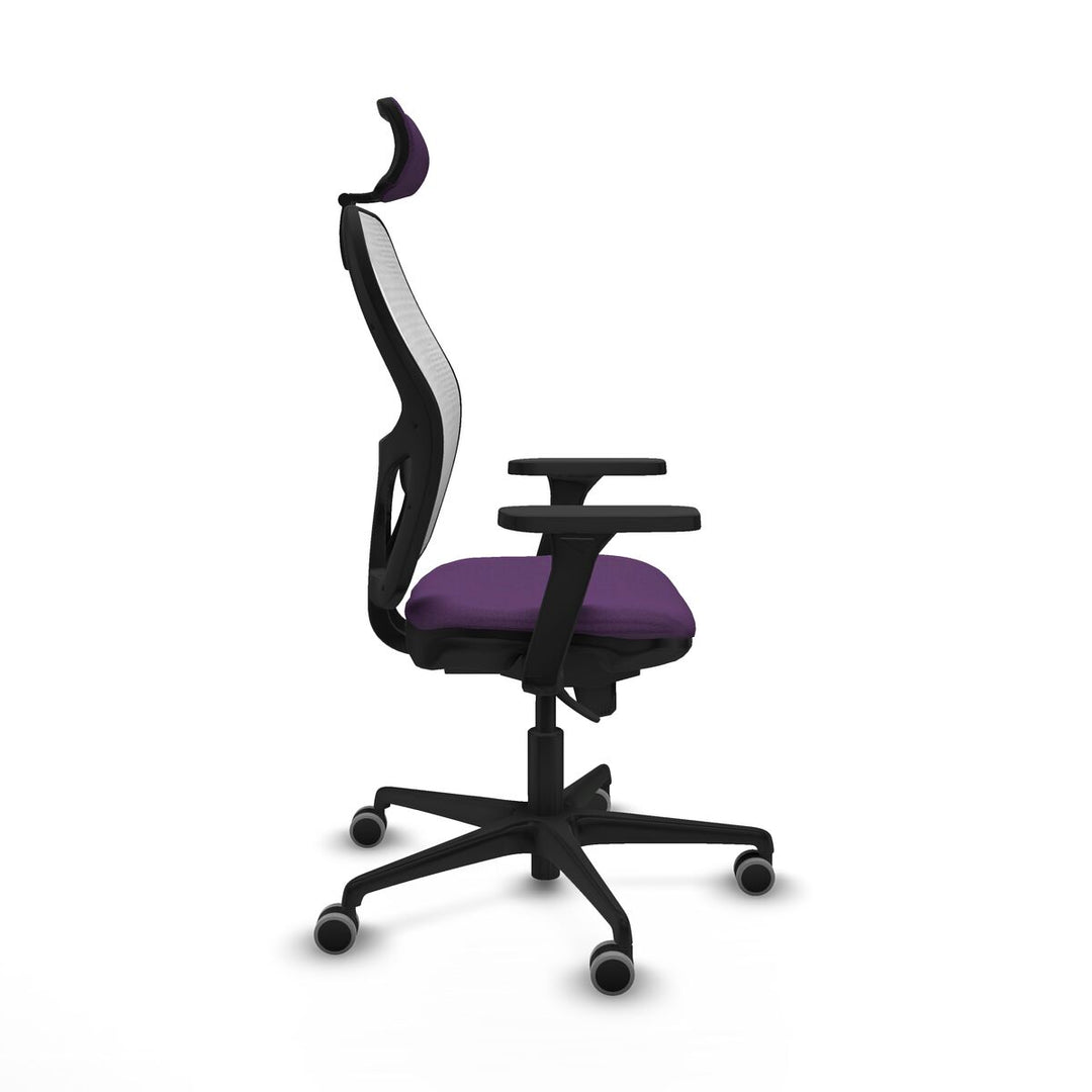 Office Chair with Headrest Piqueras y Crespo 3D036G2 Purple