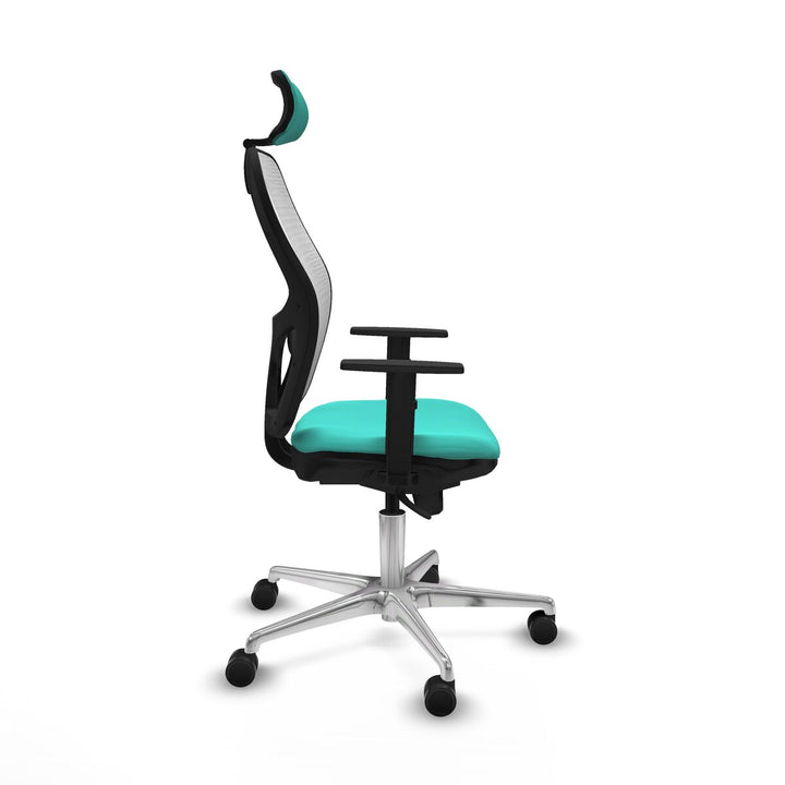 Office Chair with Headrest Jorquera Piqueras y Crespo 1D086N2 Turquoise