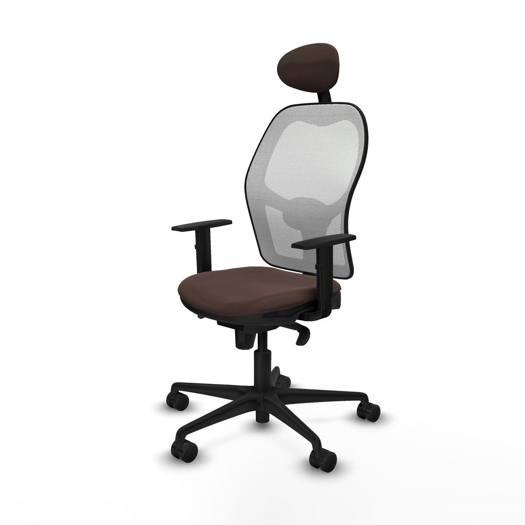 Office Chair Piqueras y Crespo 1D036N1 White Dark brown
