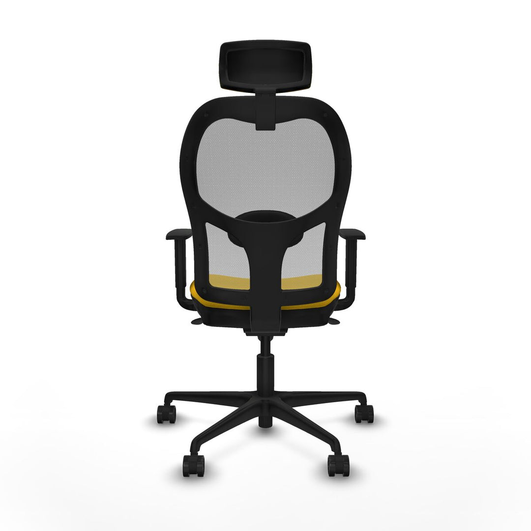 Office Chair with Headrest Piqueras y Crespo 1D036N2 Yellow