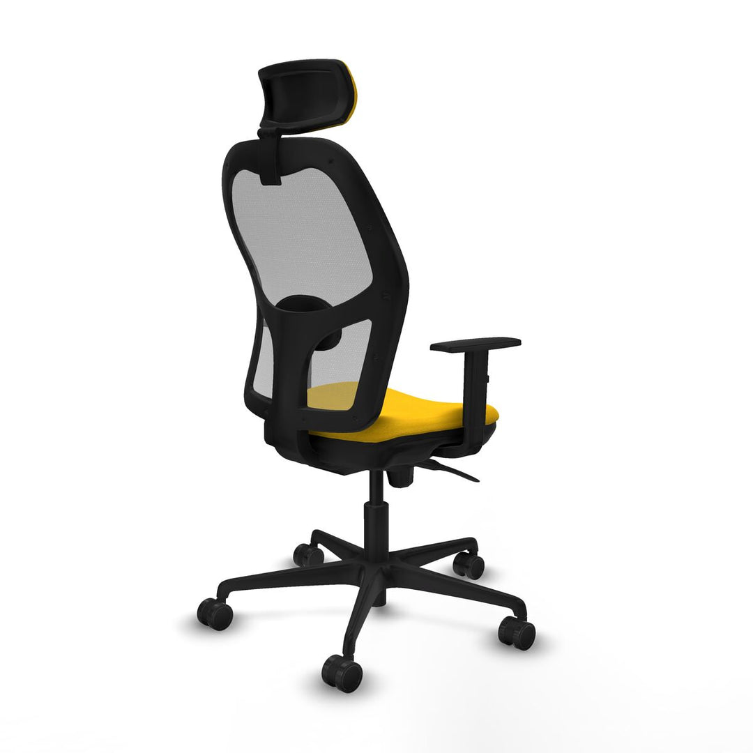 Office Chair with Headrest Piqueras y Crespo 1D036N2 Yellow