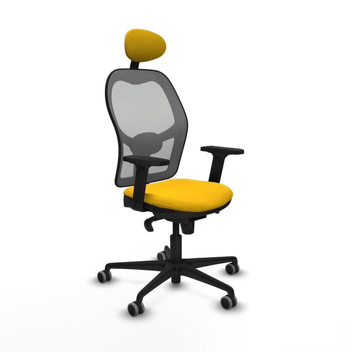 Office Chair with Headrest Piqueras y Crespo 2D036G1 Yellow