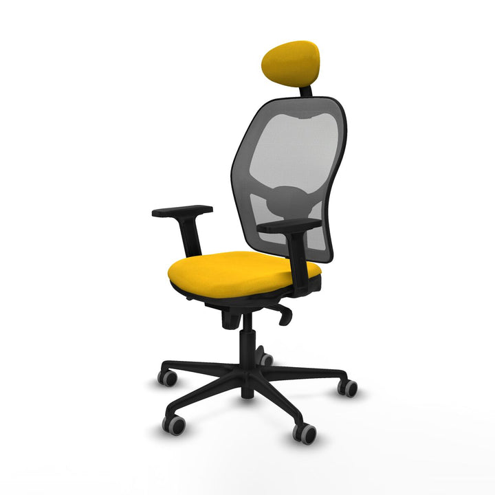 Office Chair with Headrest Piqueras y Crespo 2D036G1 Yellow