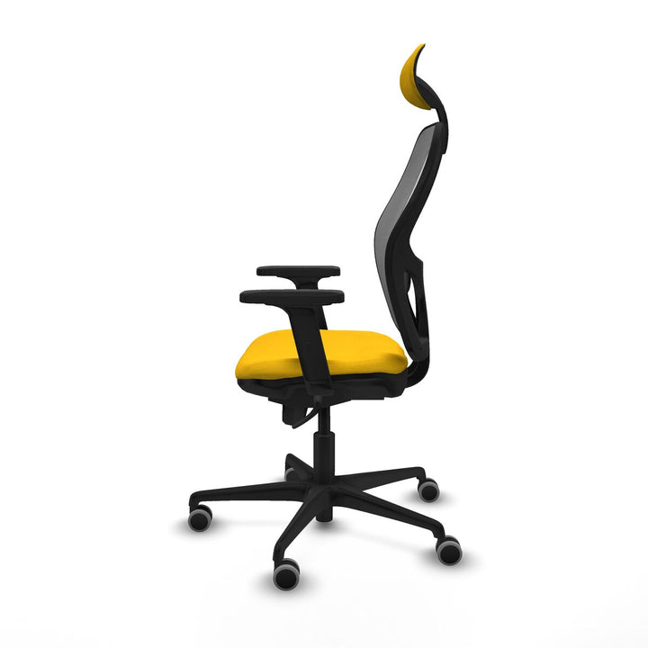 Office Chair with Headrest Piqueras y Crespo 2D036G1 Yellow