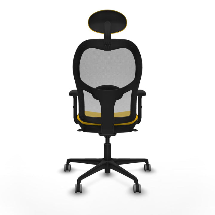 Office Chair with Headrest Piqueras y Crespo 2D036G1 Yellow