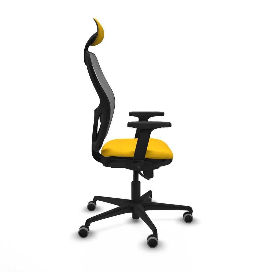 Office Chair with Headrest Piqueras y Crespo 2D036G1 Yellow