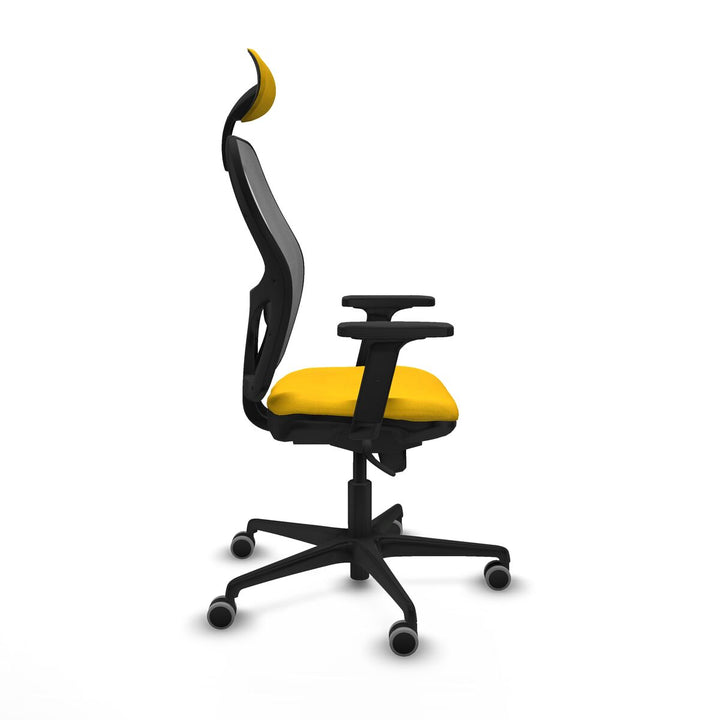 Office Chair with Headrest Piqueras y Crespo 2D036G1 Yellow
