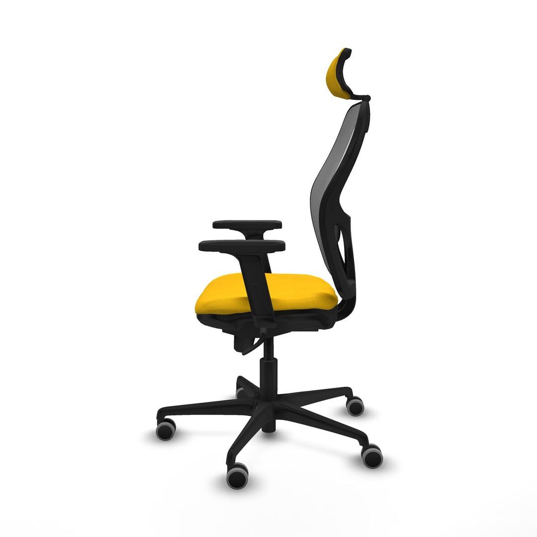 Office Chair with Headrest Piqueras y Crespo 2D036G2 Yellow