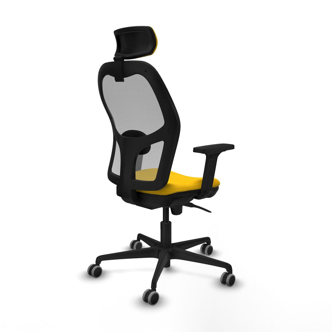 Office Chair with Headrest Piqueras y Crespo 2D036G2 Yellow
