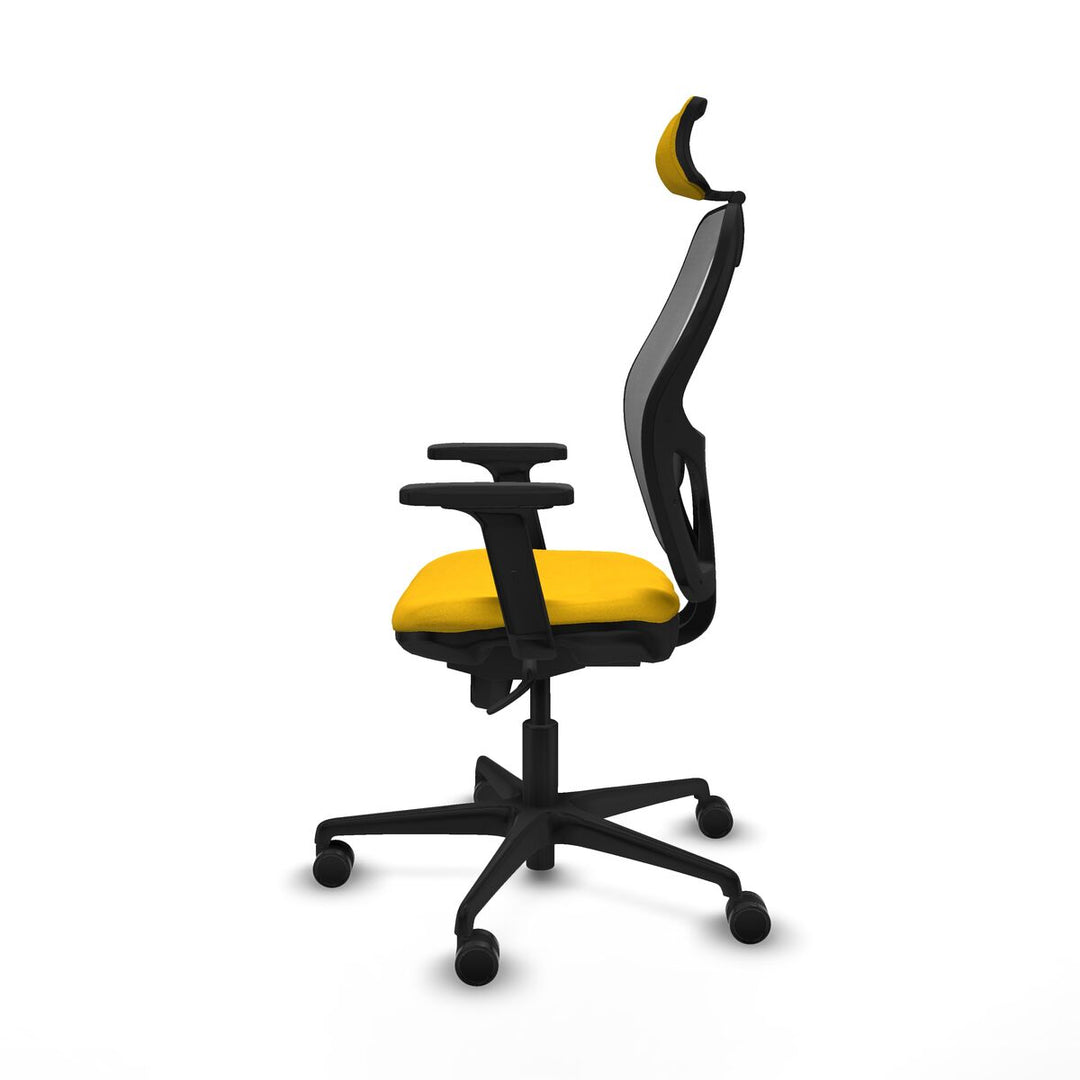 Office Chair with Headrest Piqueras y Crespo 2D036N2 Yellow