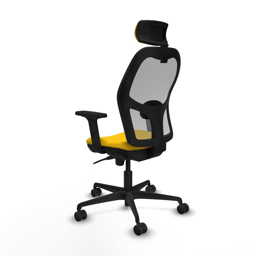 Office Chair with Headrest Piqueras y Crespo 2D036N2 Yellow