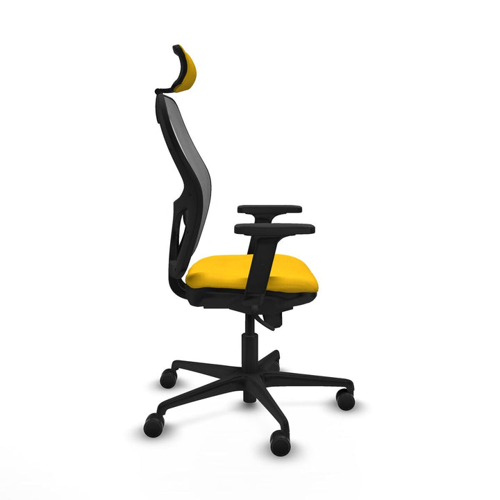 Office Chair with Headrest Piqueras y Crespo 2D036N2 Yellow
