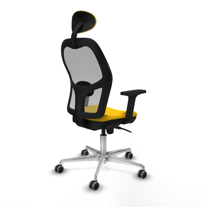 Office Chair with Headrest Piqueras y Crespo 2D086G1 Yellow