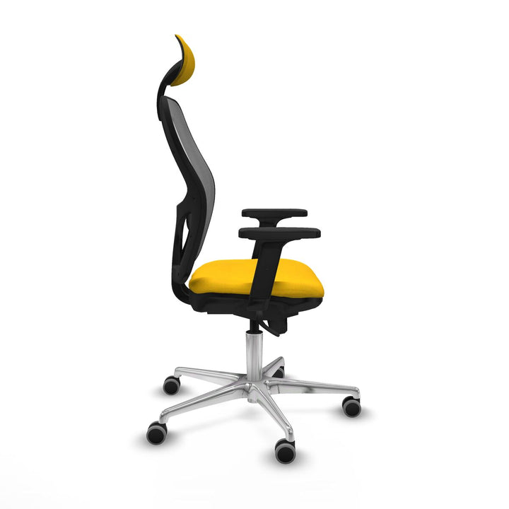 Office Chair with Headrest Piqueras y Crespo 2D086G1 Yellow