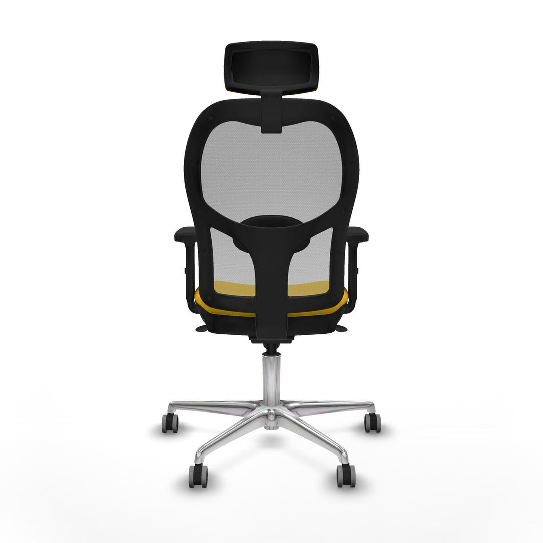Office Chair with Headrest Piqueras y Crespo 2D086G2 Yellow