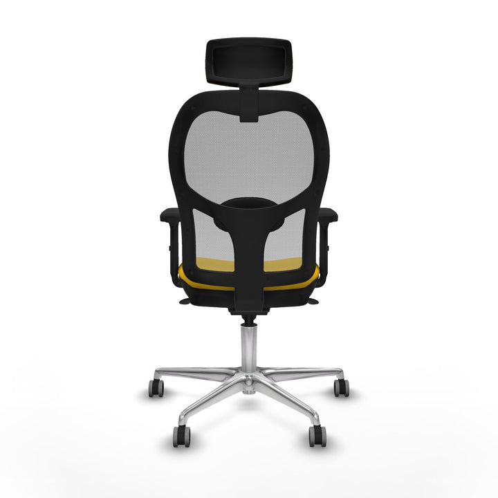 Office Chair with Headrest Piqueras y Crespo 2D086G2 Yellow