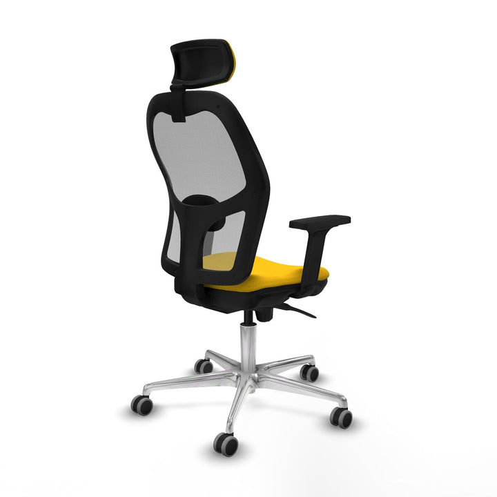 Office Chair with Headrest Piqueras y Crespo 2D086G2 Yellow