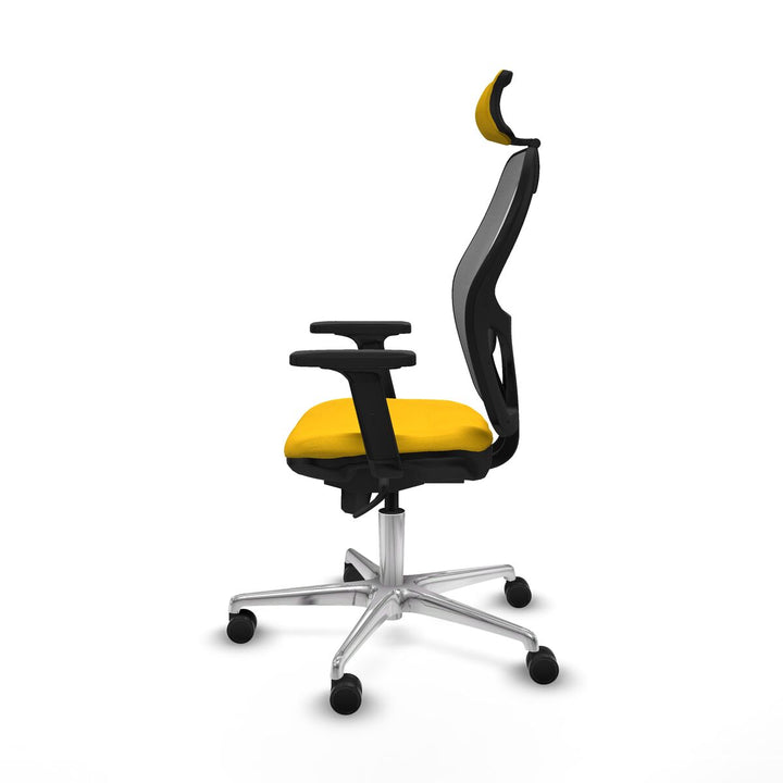 Office Chair with Headrest Piqueras y Crespo 2D086N2 Yellow
