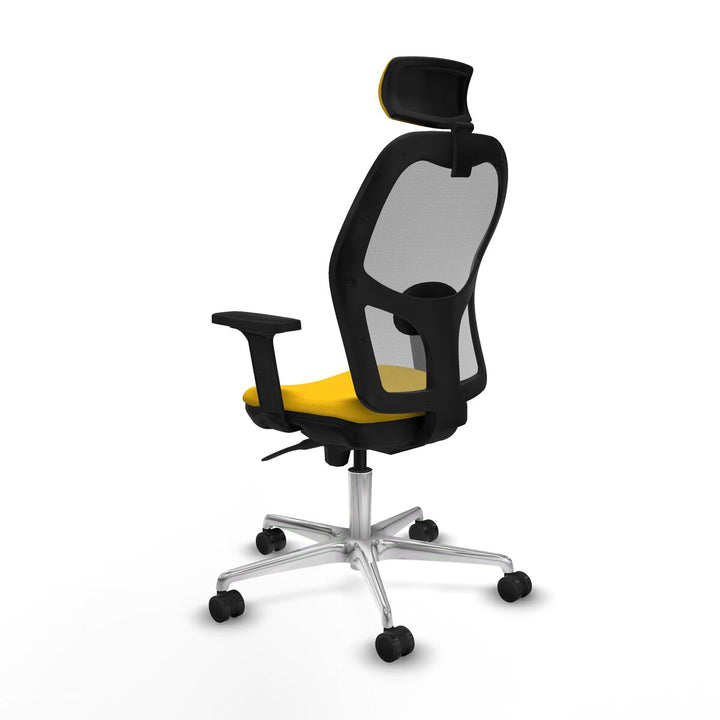 Office Chair with Headrest Piqueras y Crespo 2D086N2 Yellow