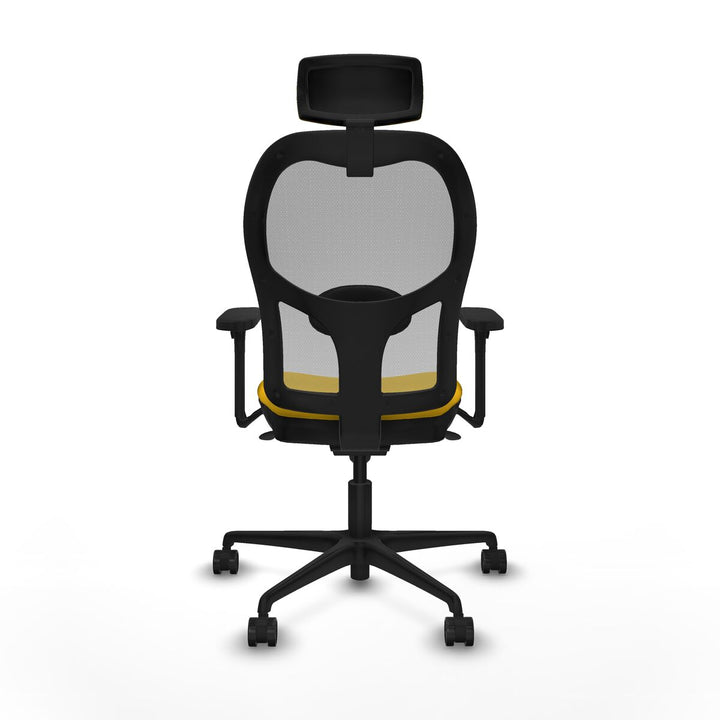 Office Chair with Headrest Piqueras y Crespo 3D036N2 Yellow