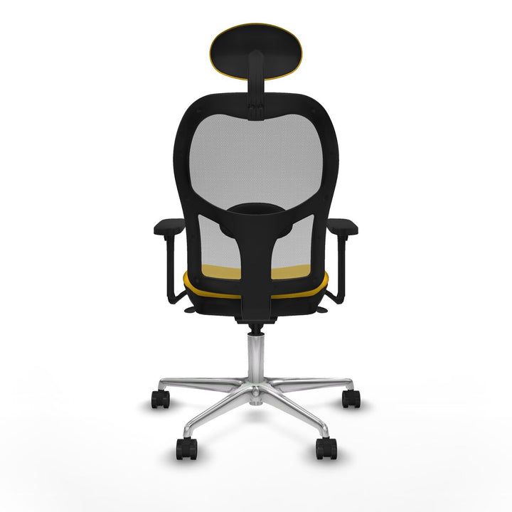 Office Chair with Headrest Piqueras y Crespo 3D086N1 Yellow