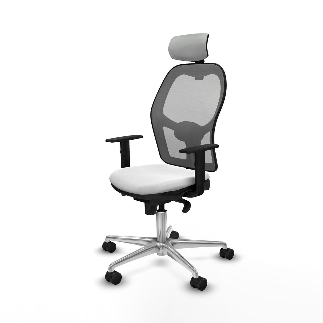 Office Chair with Headrest Piqueras y Crespo 1D086N2 White