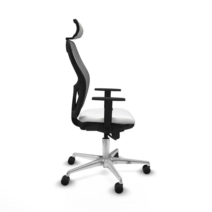 Office Chair with Headrest Piqueras y Crespo 1D086N2 White