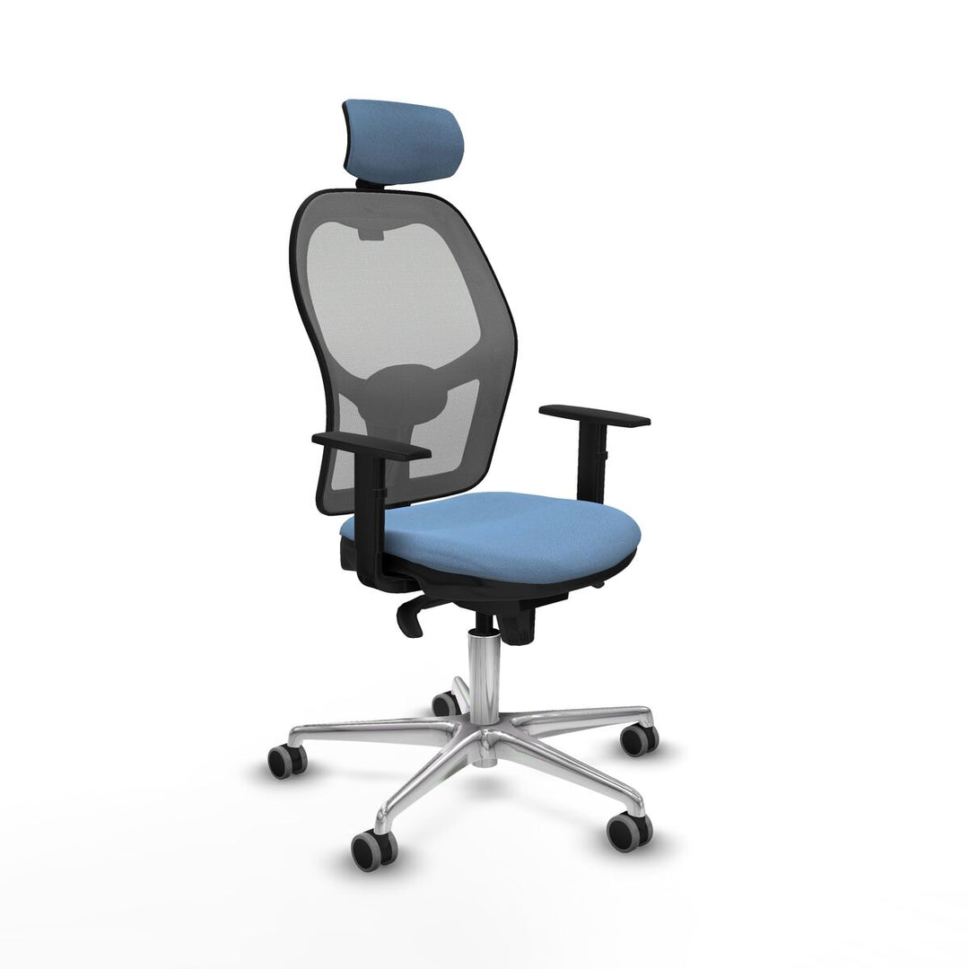 Office Chair with Headrest Piqueras y Crespo 1D086G2 Sky blue