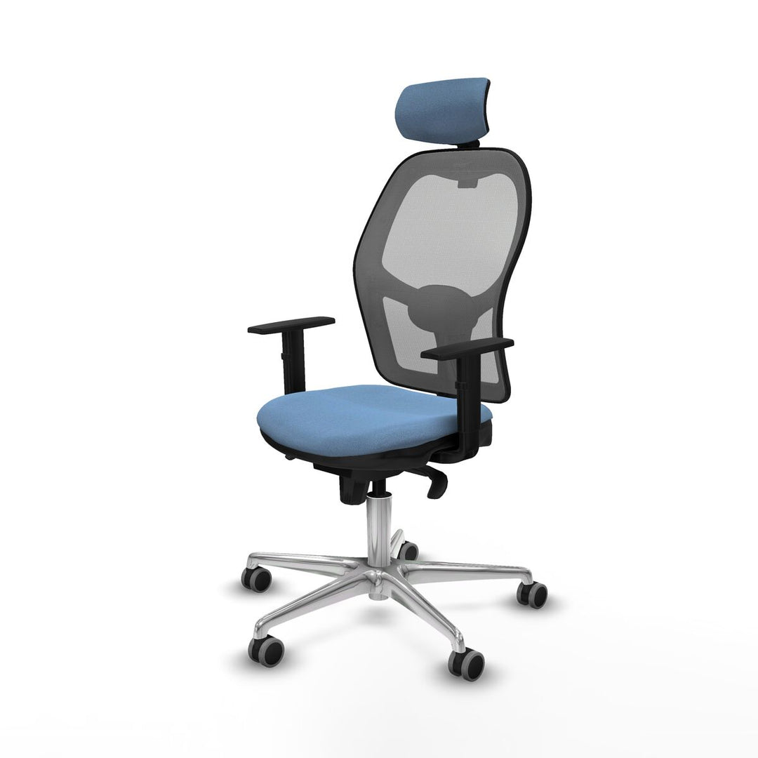 Office Chair with Headrest Piqueras y Crespo 1D086G2 Sky blue