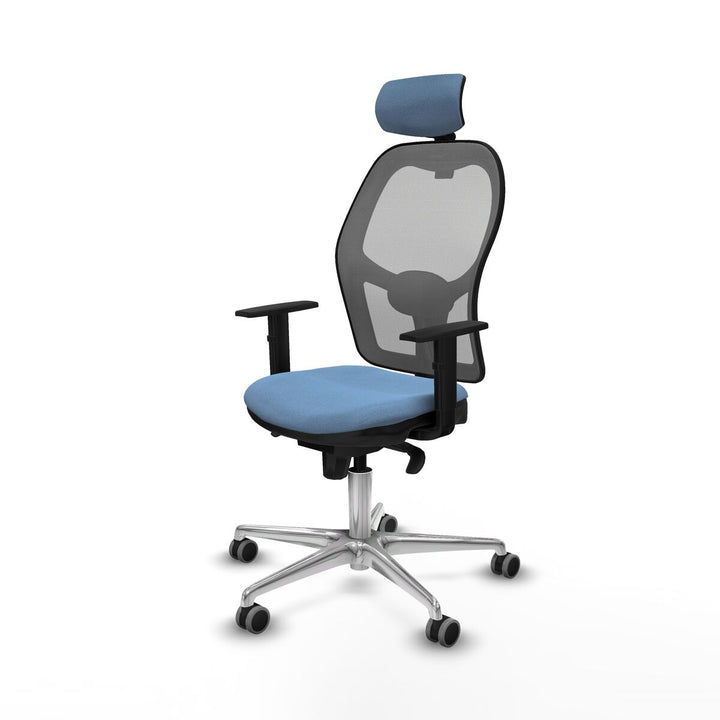 Office Chair with Headrest Piqueras y Crespo 1D086G2 Sky blue