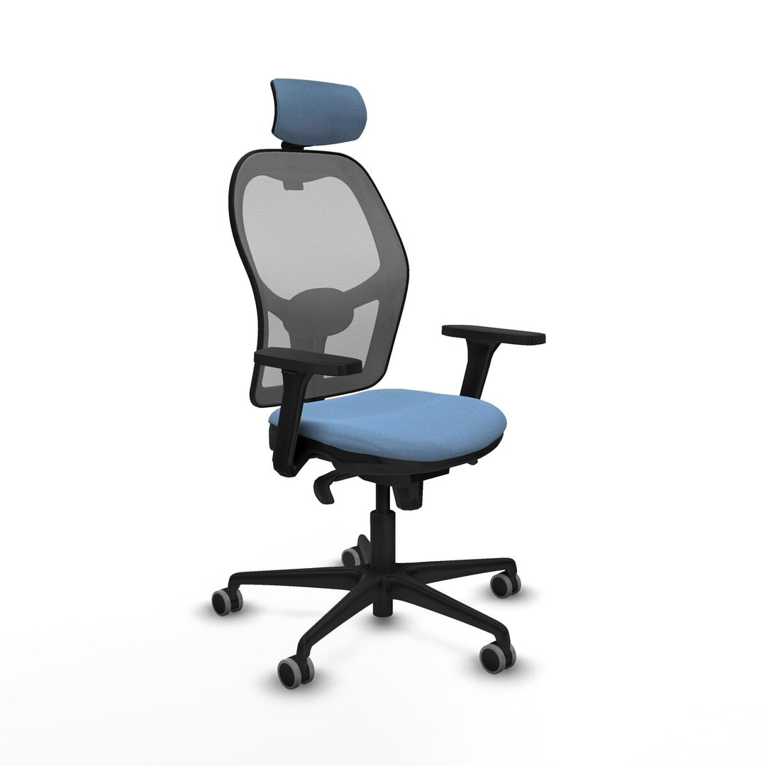 Office Chair with Headrest Piqueras y Crespo 3D036G2 Sky blue
