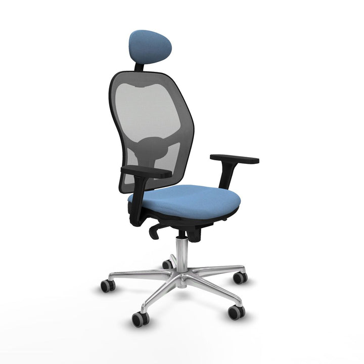 Office Chair with Headrest Piqueras y Crespo 3D086G1 Sky blue