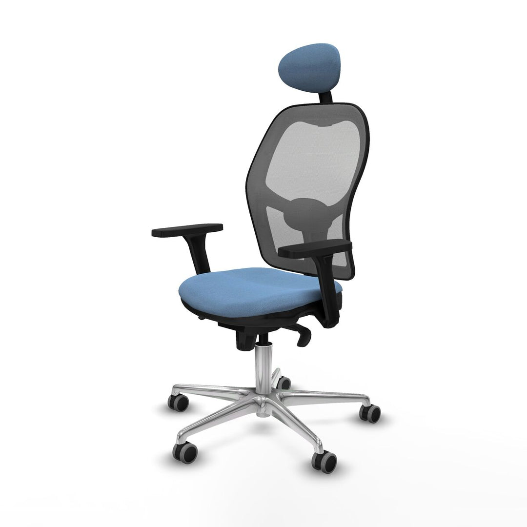 Office Chair with Headrest Piqueras y Crespo 3D086G1 Sky blue