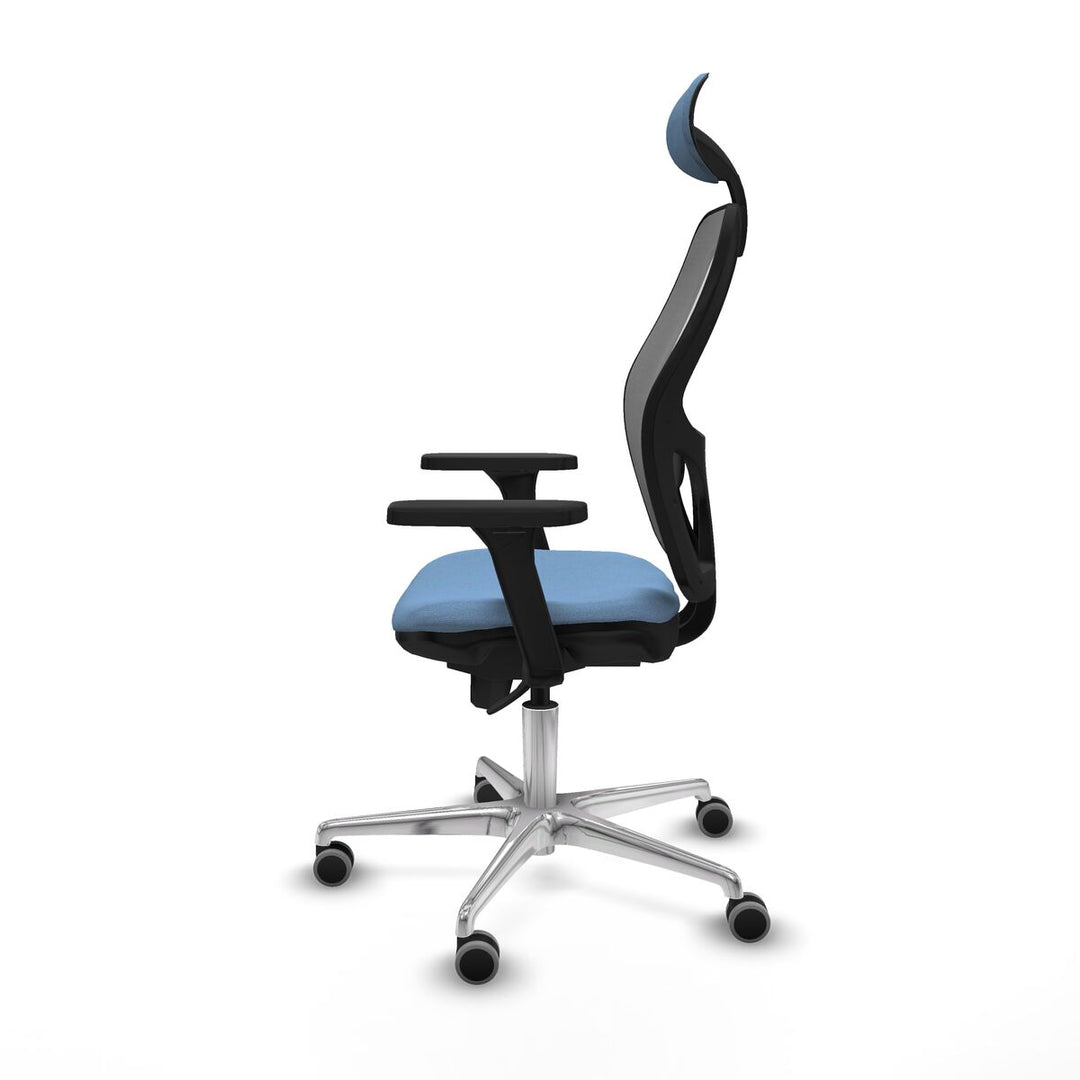 Office Chair with Headrest Piqueras y Crespo 3D086G1 Sky blue