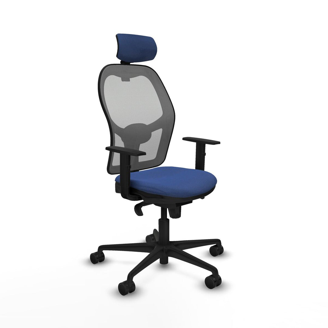 Office Chair with Headrest Piqueras y Crespo 1D036N2 Navy Blue