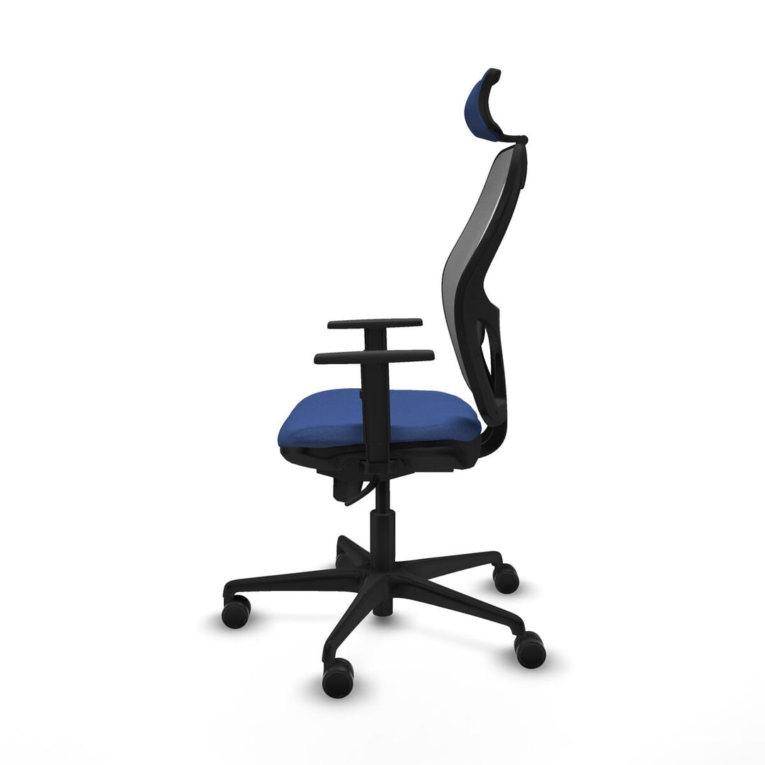 Office Chair with Headrest Piqueras y Crespo 1D036N2 Navy Blue