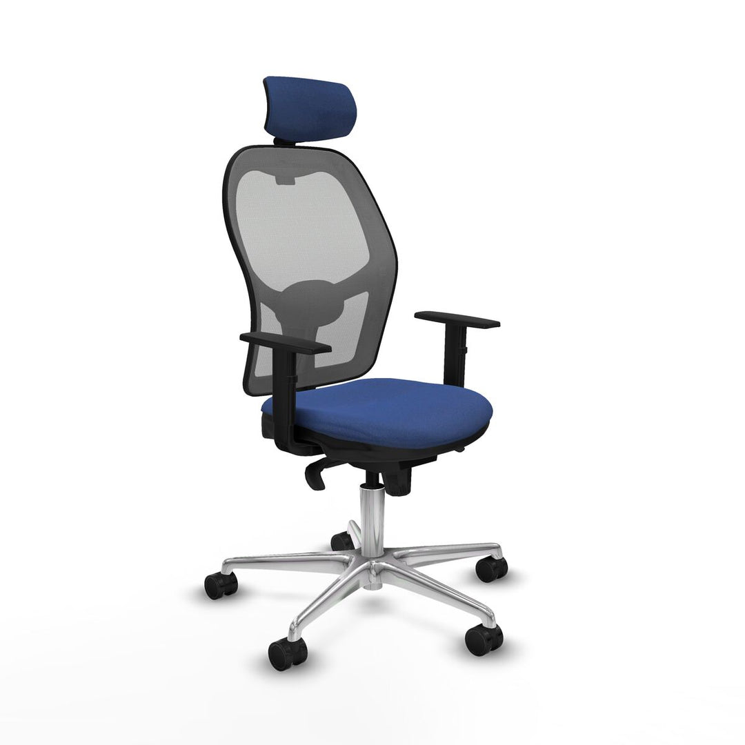 Office Chair with Headrest Piqueras y Crespo 1D086N2 Navy Blue