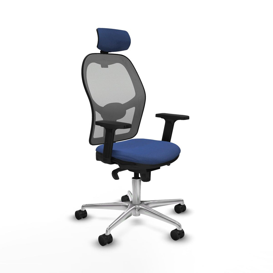 Office Chair with Headrest Piqueras y Crespo 2D086N2 Navy Blue