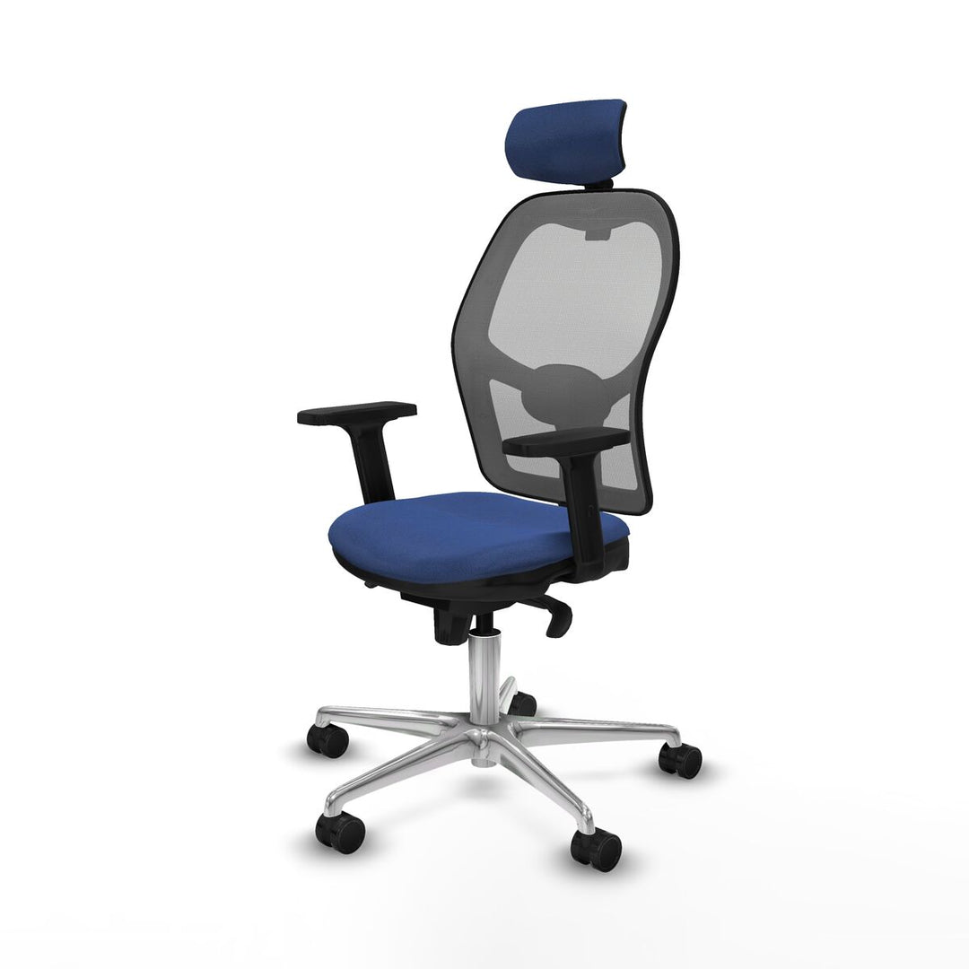 Office Chair with Headrest Piqueras y Crespo 2D086N2 Navy Blue