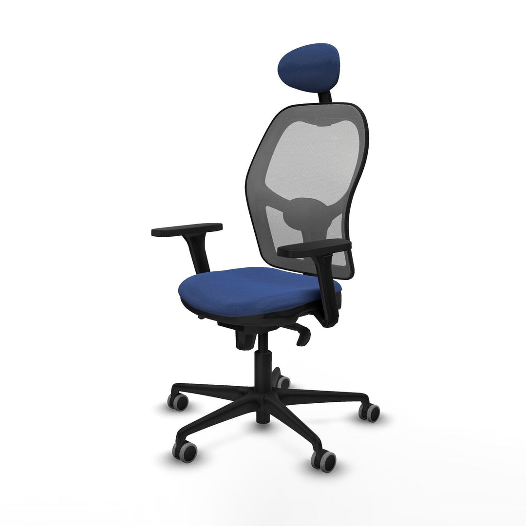 Office Chair with Headrest Piqueras y Crespo 3D036G1 Navy Blue
