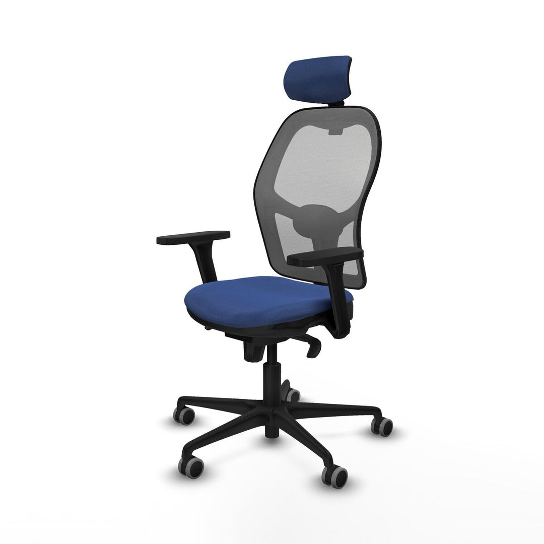 Office Chair with Headrest Piqueras y Crespo 3D036G2 Navy Blue