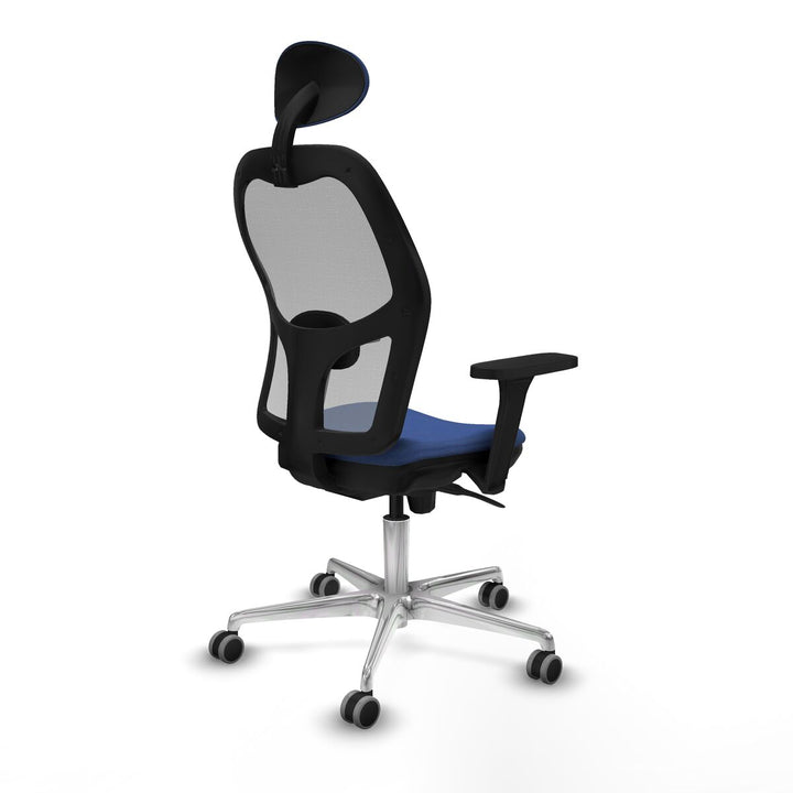 Office Chair with Headrest Piqueras y Crespo 3D086G1 Navy Blue