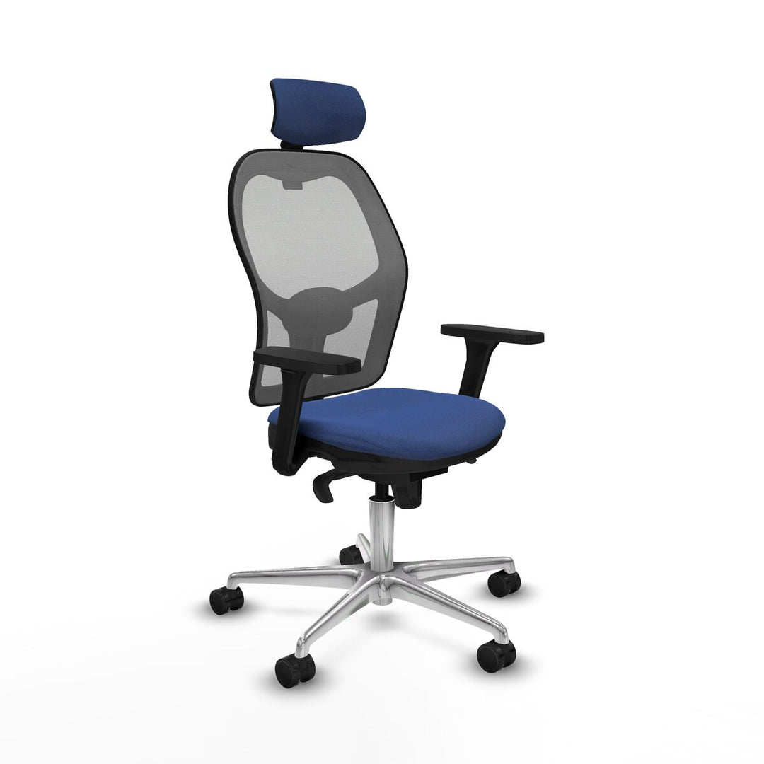 Office Chair with Headrest Piqueras y Crespo 3D086N2 Navy Blue