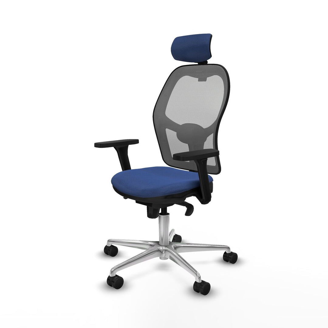 Office Chair with Headrest Piqueras y Crespo 3D086N2 Navy Blue