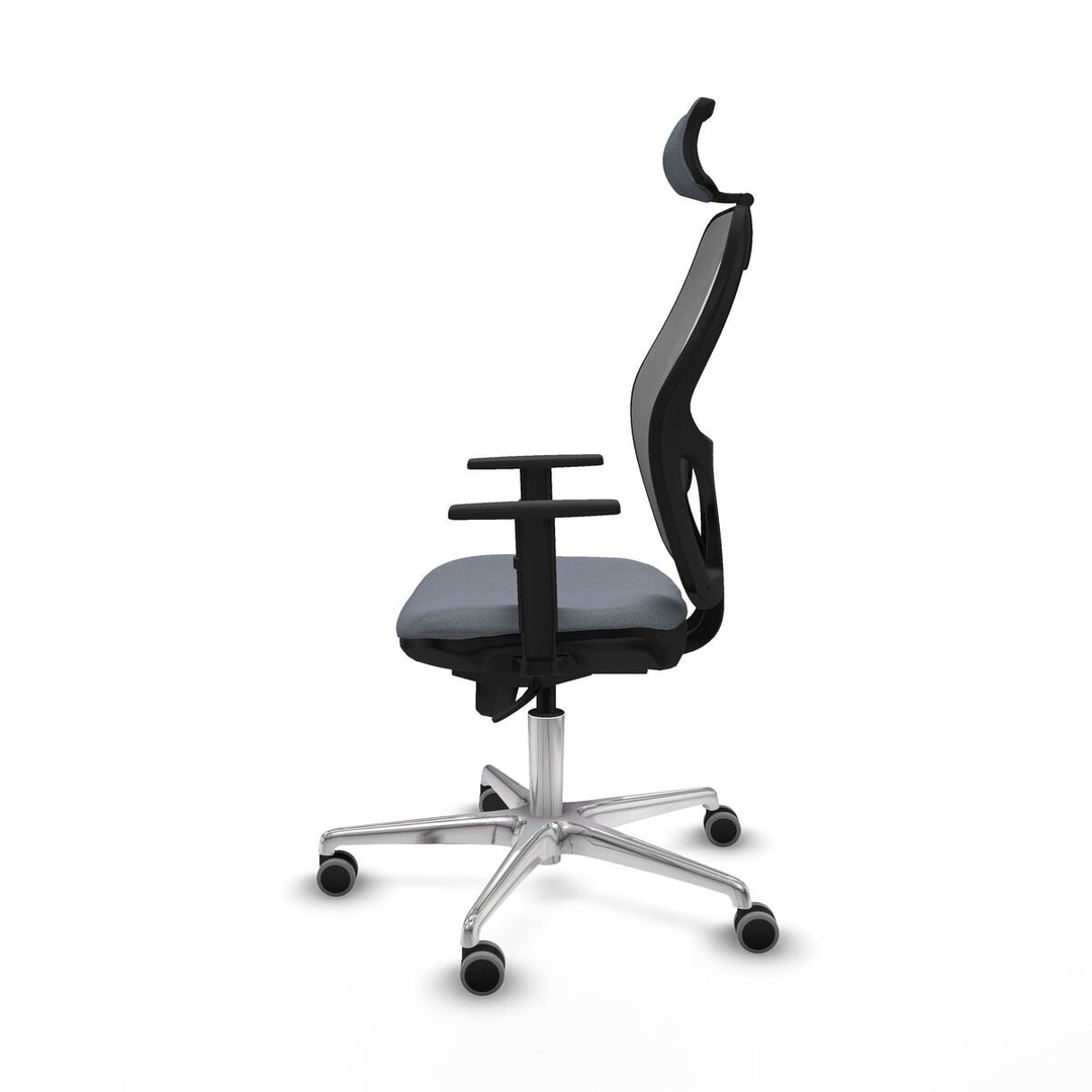 Office Chair with Headrest Piqueras y Crespo 1D086G2 Grey