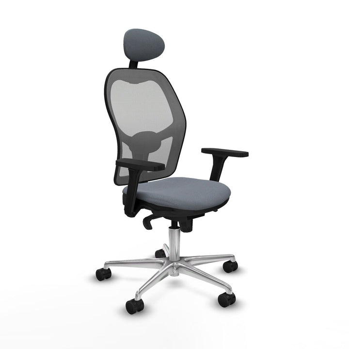 Office Chair with Headrest Piqueras y Crespo 3D086N1 Grey